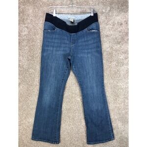 Tomorrow's Mother Maternity Bootcut Jeans Womens 29 Blue Stretch Comfort Denim